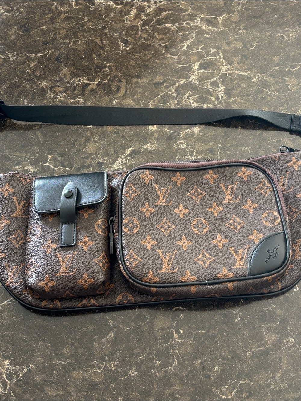 Louis Vuitton Monogram Canvas Belt Bag in Brown